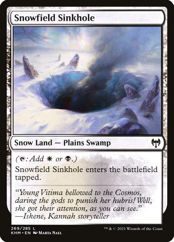 Snowfield Sinkhole Foil