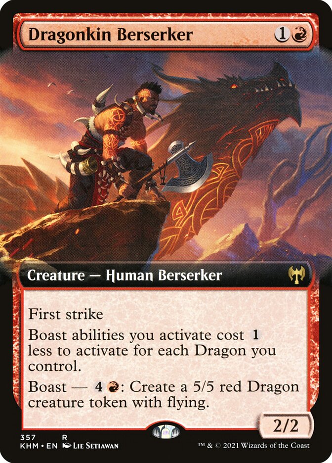 Dragonkin Berserker Extended Art Foil