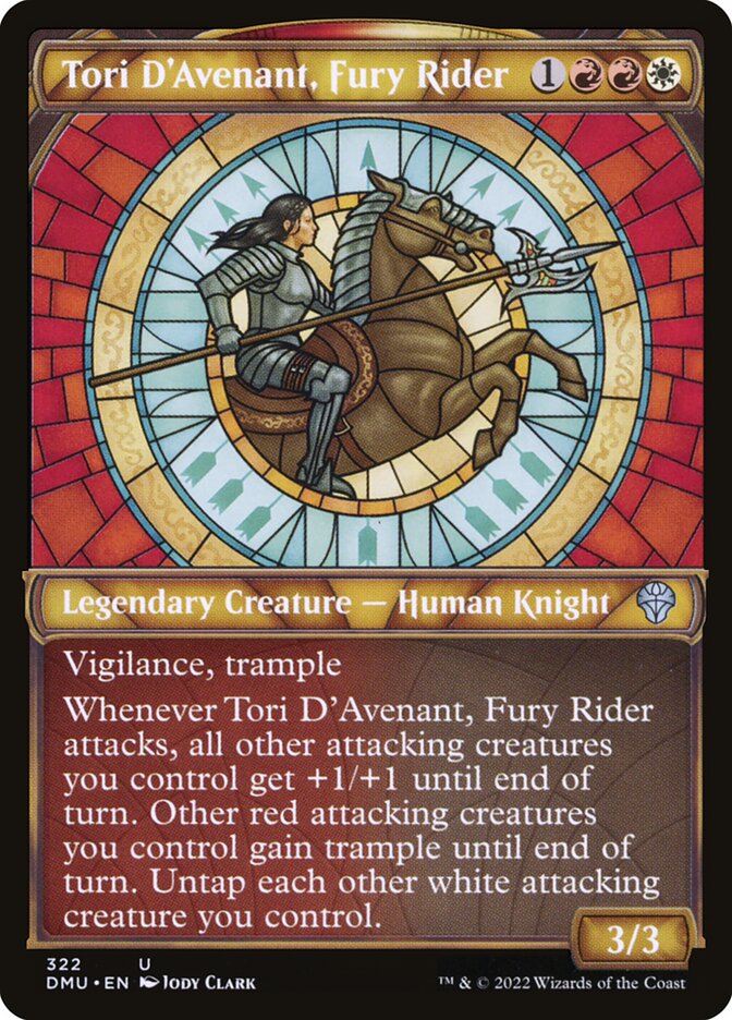 Tori D'Avenant, Fury Rider Showcase Foil