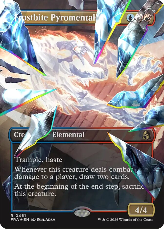 Frostbite Pyromental Shattered Mirror Facet Foil