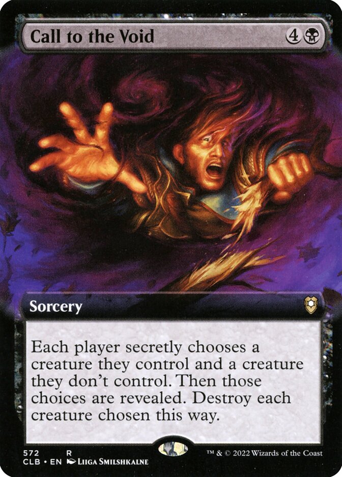 Call to the Void Extended Art Foil