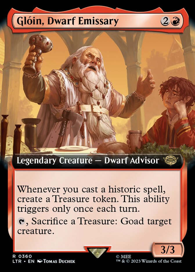 Glóin, Dwarf Emissary Extended Art