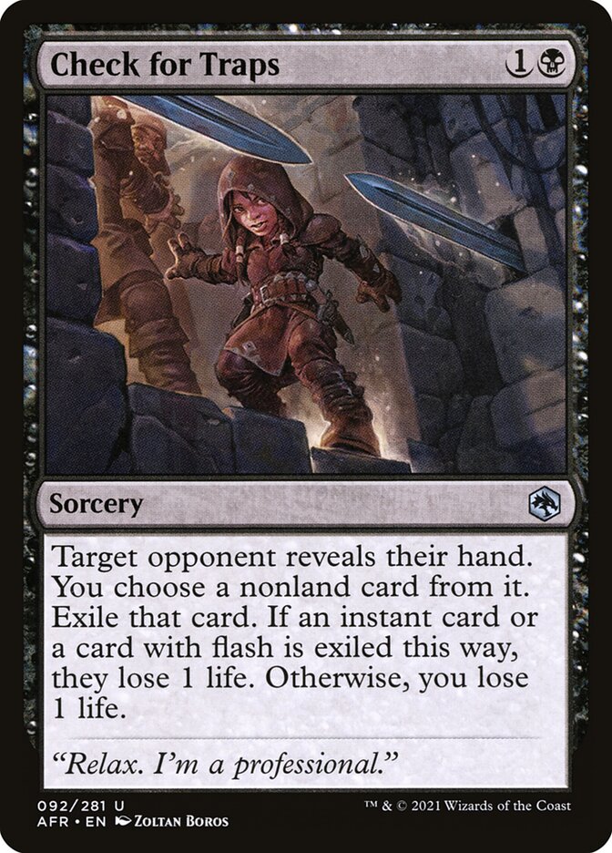 Check for Traps Foil