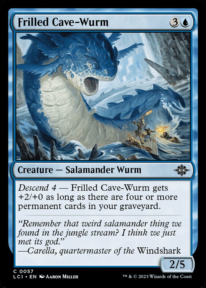 Frilled Cave-Wurm Foil
