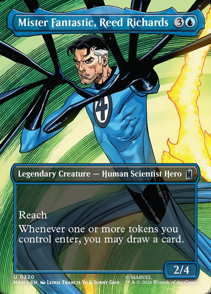 Mister Fantastic, Reed Richards Borderless Scene Foil