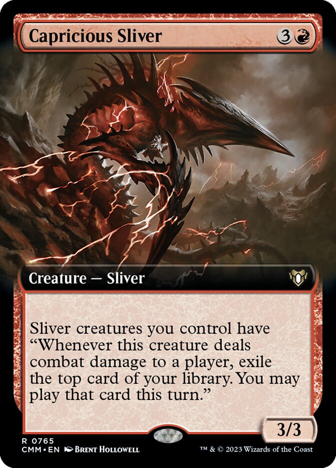 Capricious Sliver Extended Art Foil