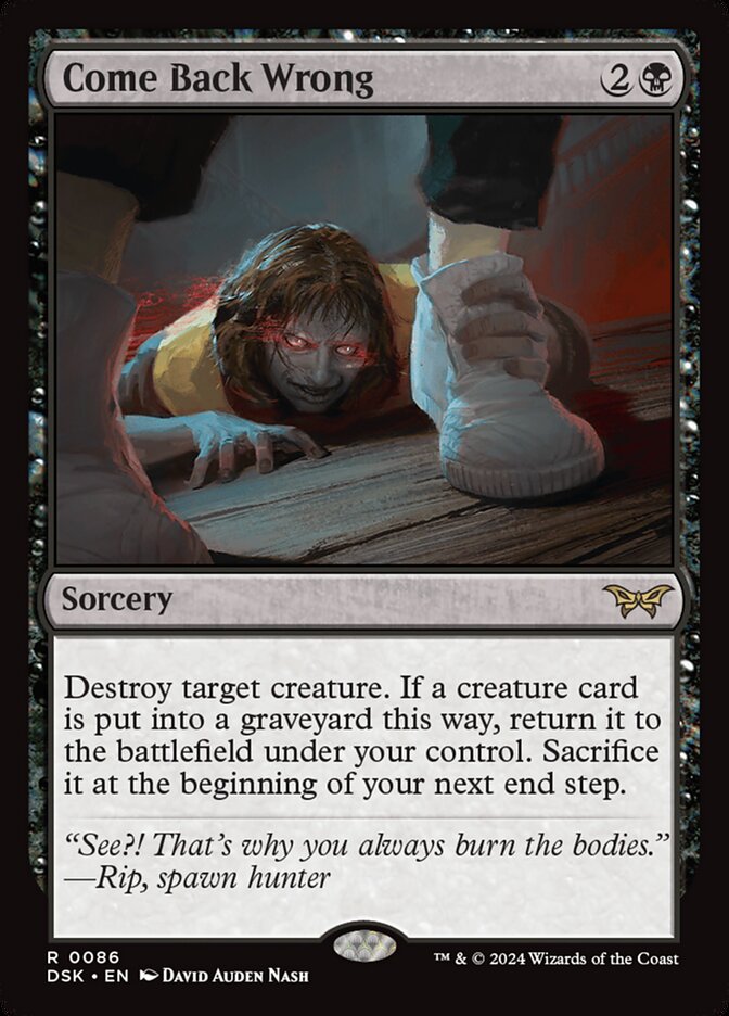 Come Back Wrong Foil