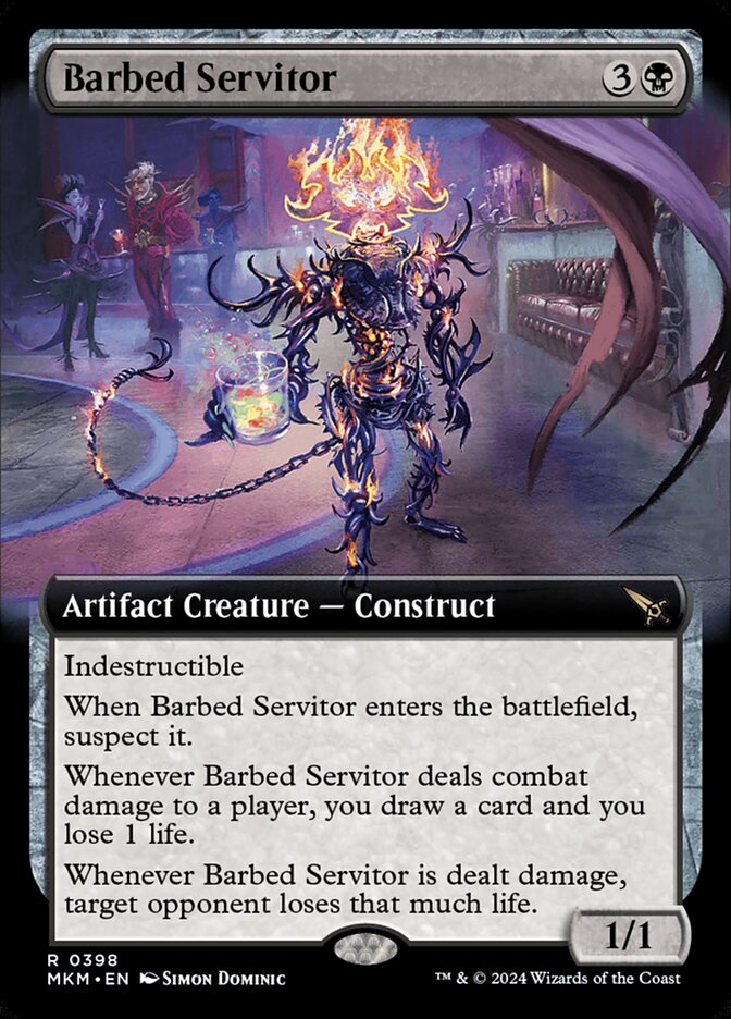 Barbed Servitor Extended Art Foil