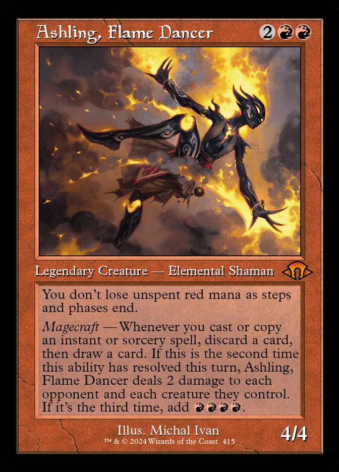 Ashling, Flame Dancer Retro Frame