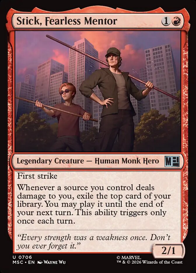 Stick, Fearless Mentor Foil