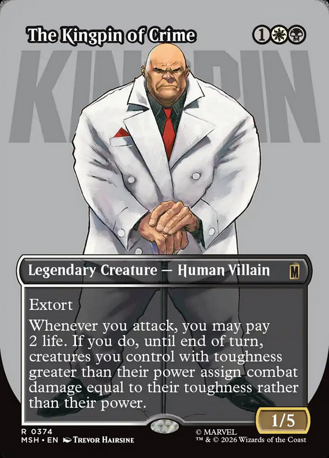 The Kingpin of Crime Borderless Logo