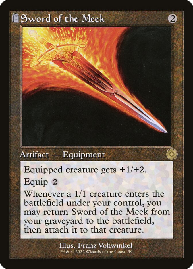 Sword of the Meek Retro Frame Foil