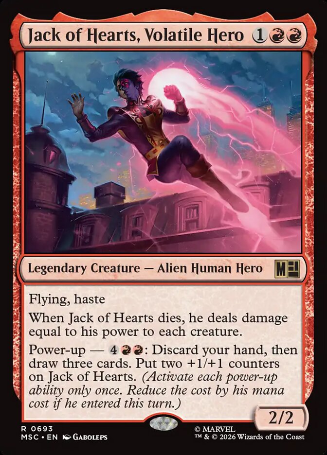 Jack of Hearts, Volatile Hero Foil