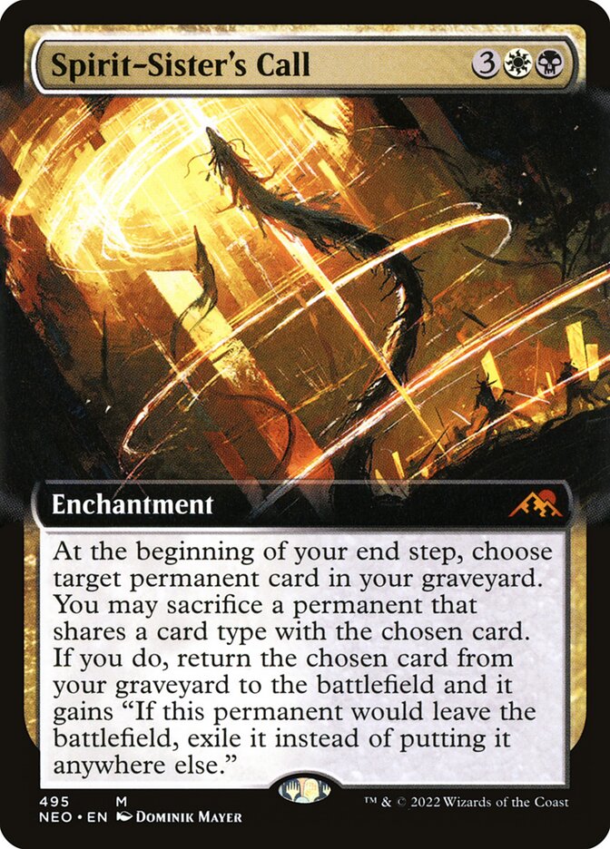 Spirit-Sister's Call Extended Art Foil
