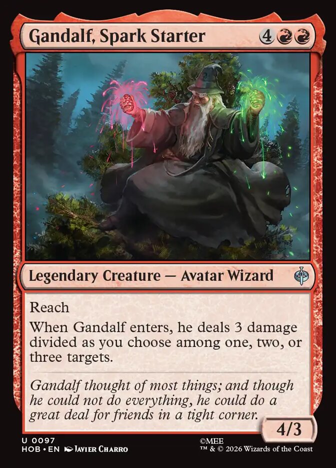 Gandalf, Spark Starter Foil