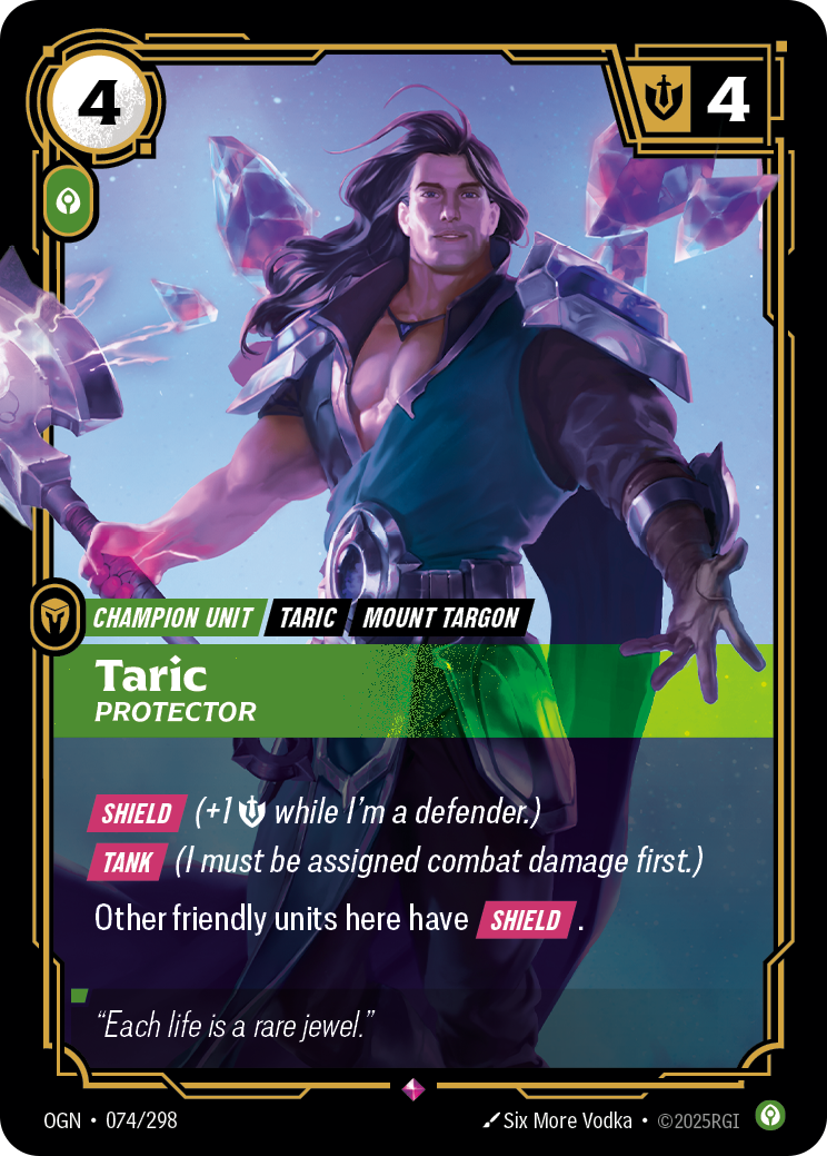 Taric, Protector Foil
