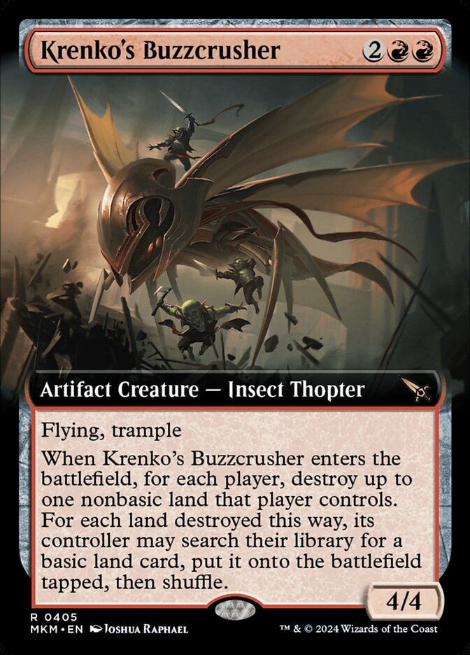 Krenko's Buzzcrusher Extended Art Foil