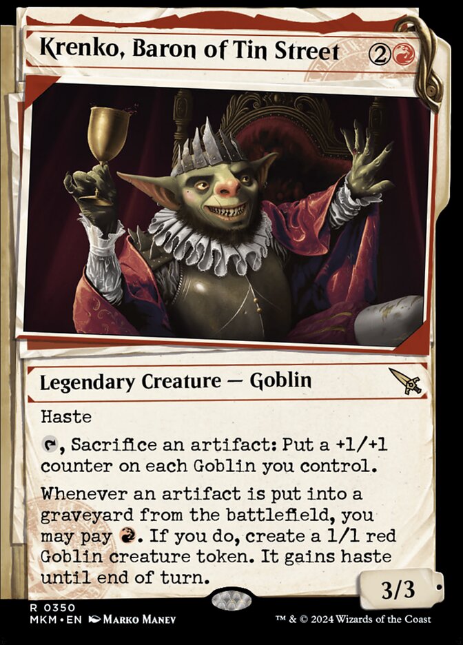 Krenko, Baron of Tin Street Showcase Foil