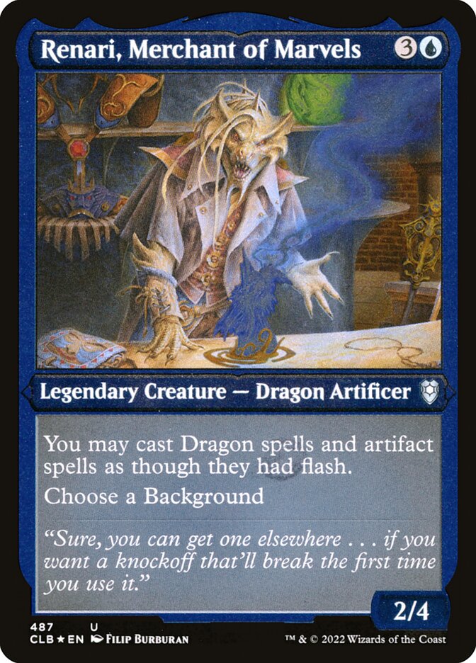 Renari, Merchant of Marvels Etched Foil