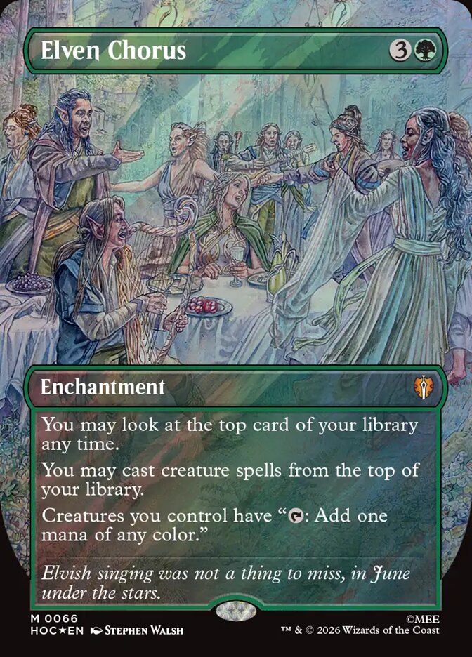 Elven Chorus Classic Artist Surge Foil