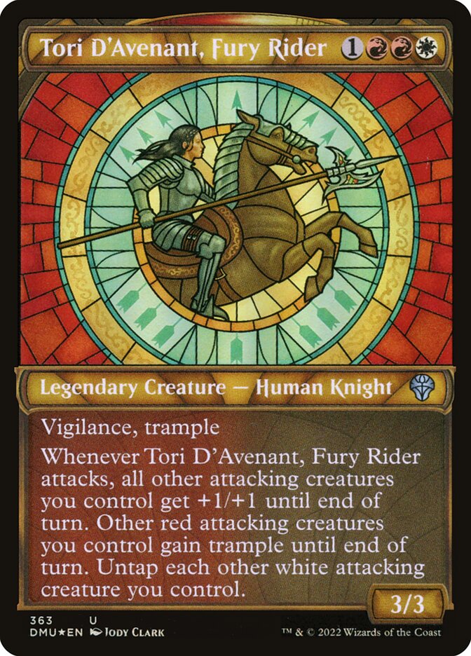 Tori D'Avenant, Fury Rider Textured Foil