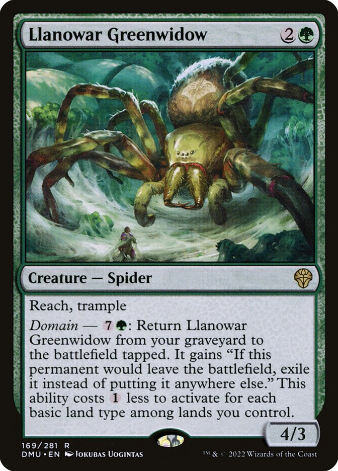 Llanowar Greenwidow Foil