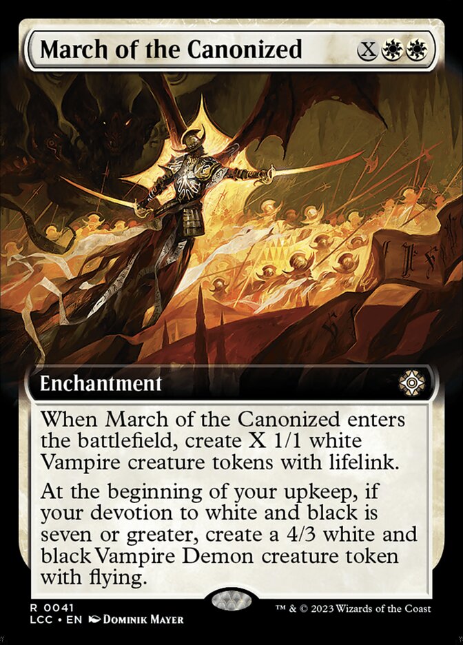 March of the Canonized Extended Art