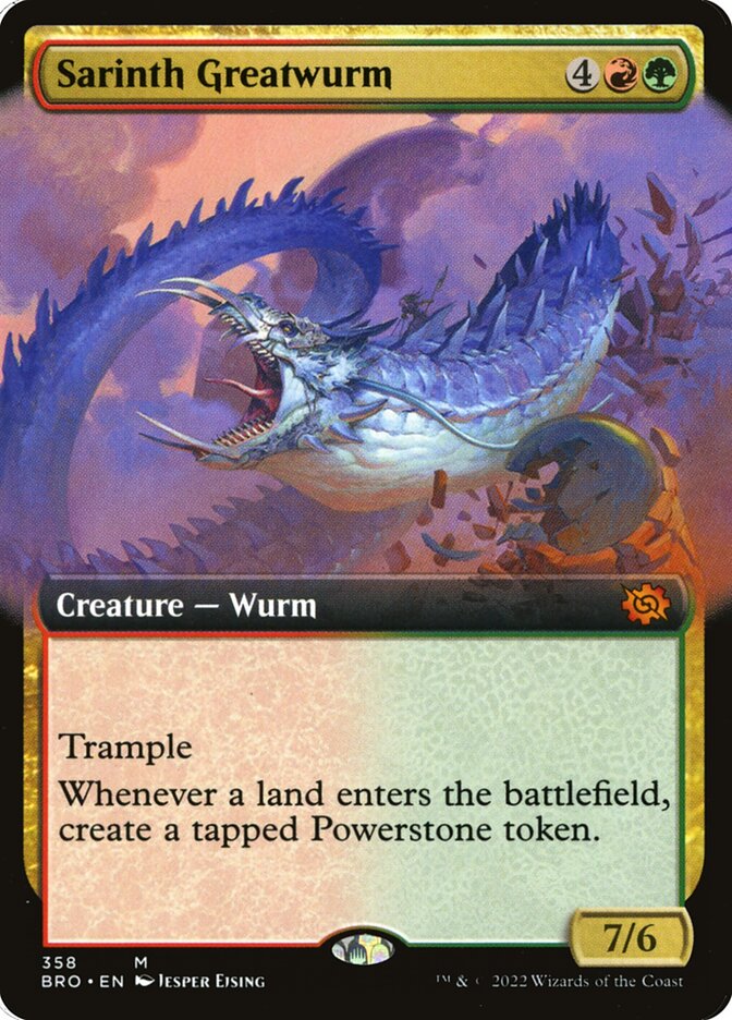 Sarinth Greatwurm Extended Art