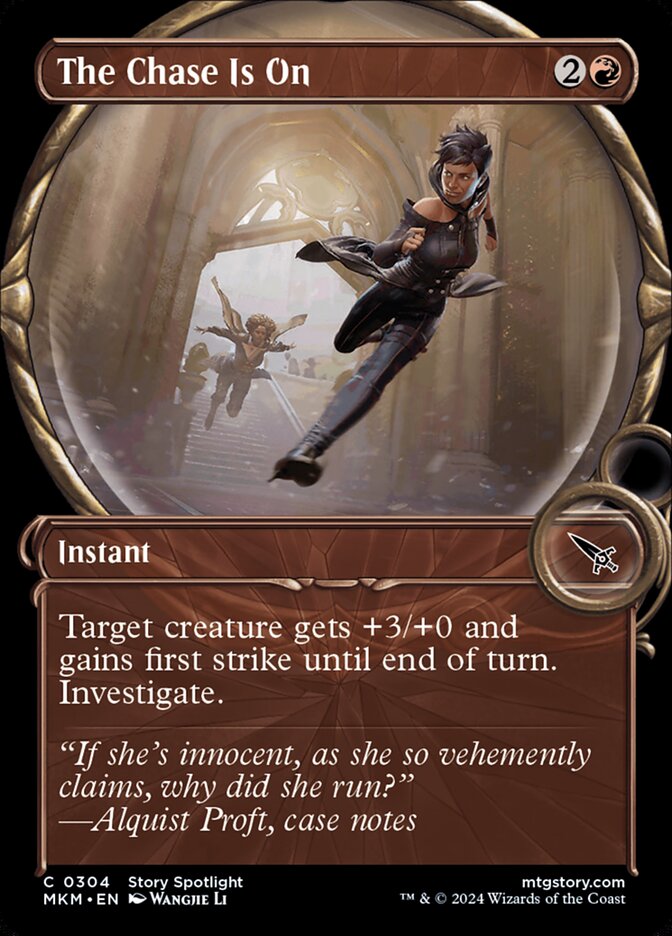 The Chase Is On Showcase Foil
