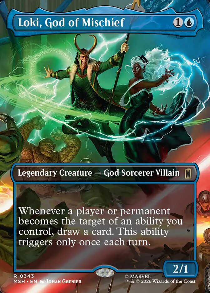 Loki, God of Mischief Borderless Scene Foil
