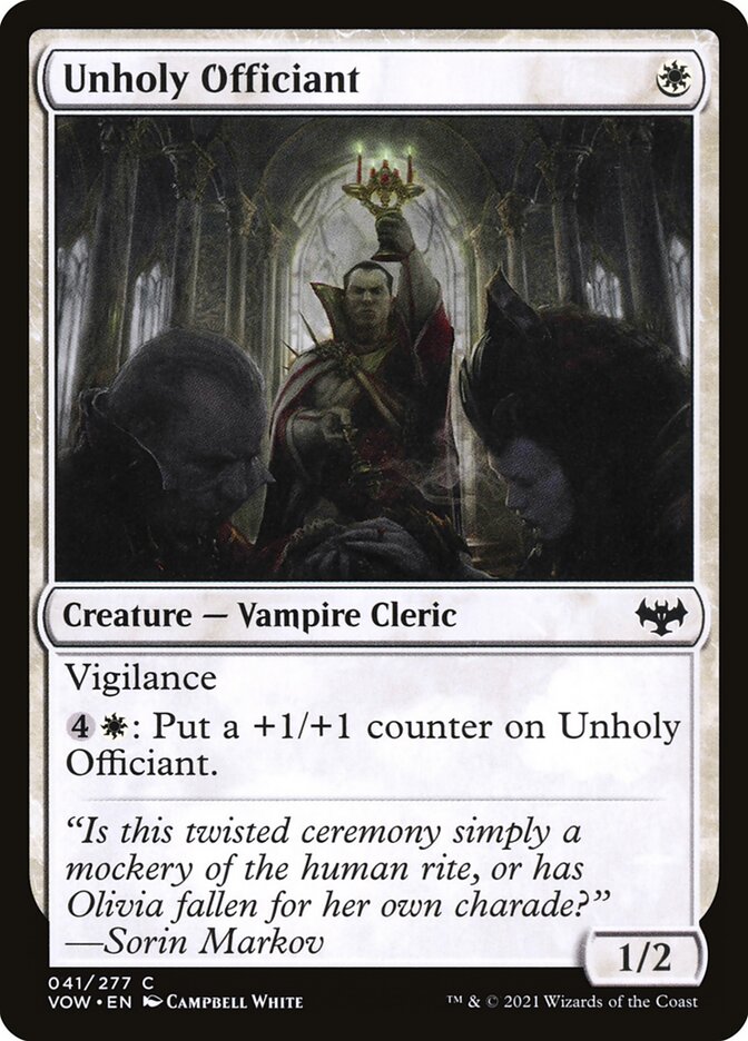 Unholy Officiant Foil