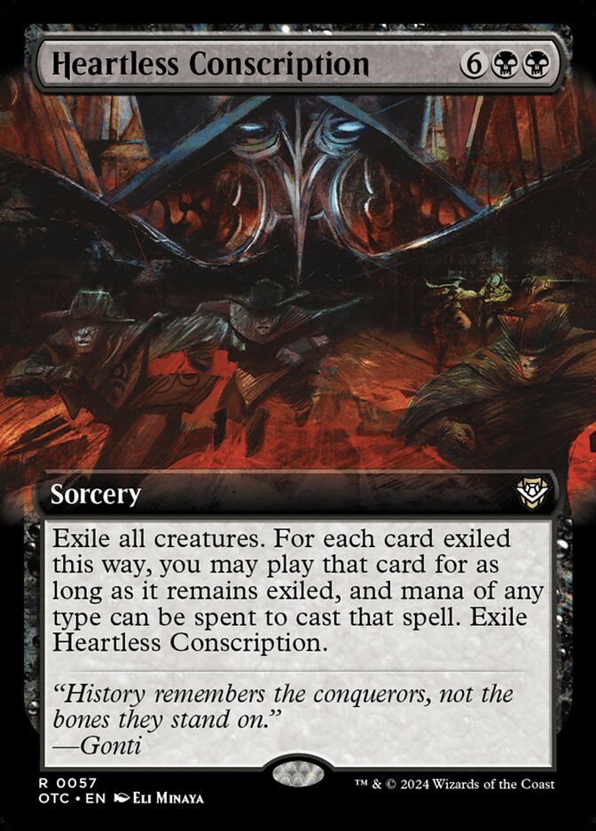 Heartless Conscription Extended Art