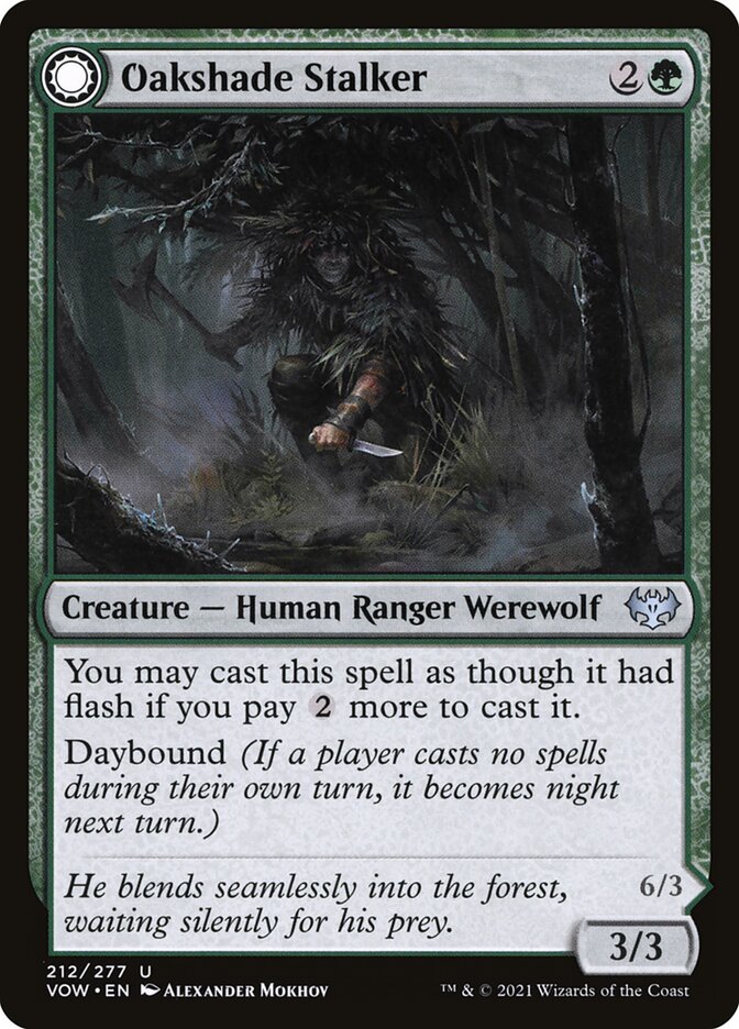Oakshade Stalker // Moonlit Ambusher Foil