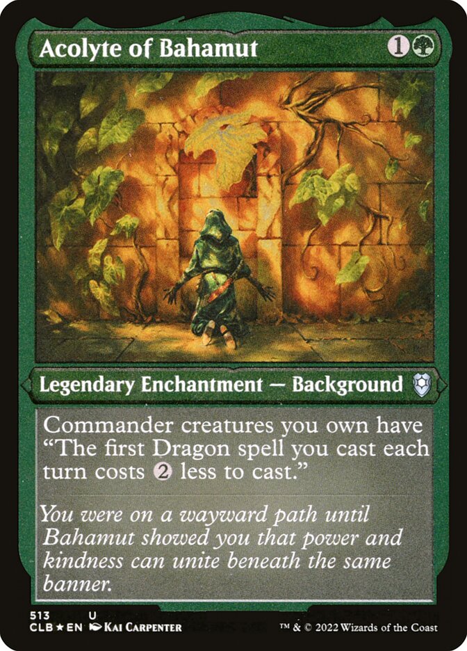 Acolyte of Bahamut Etched Foil