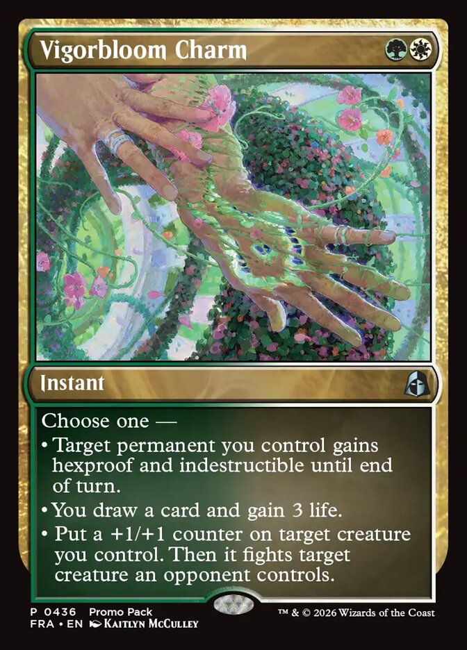 Vigorbloom Charm Promo Foil