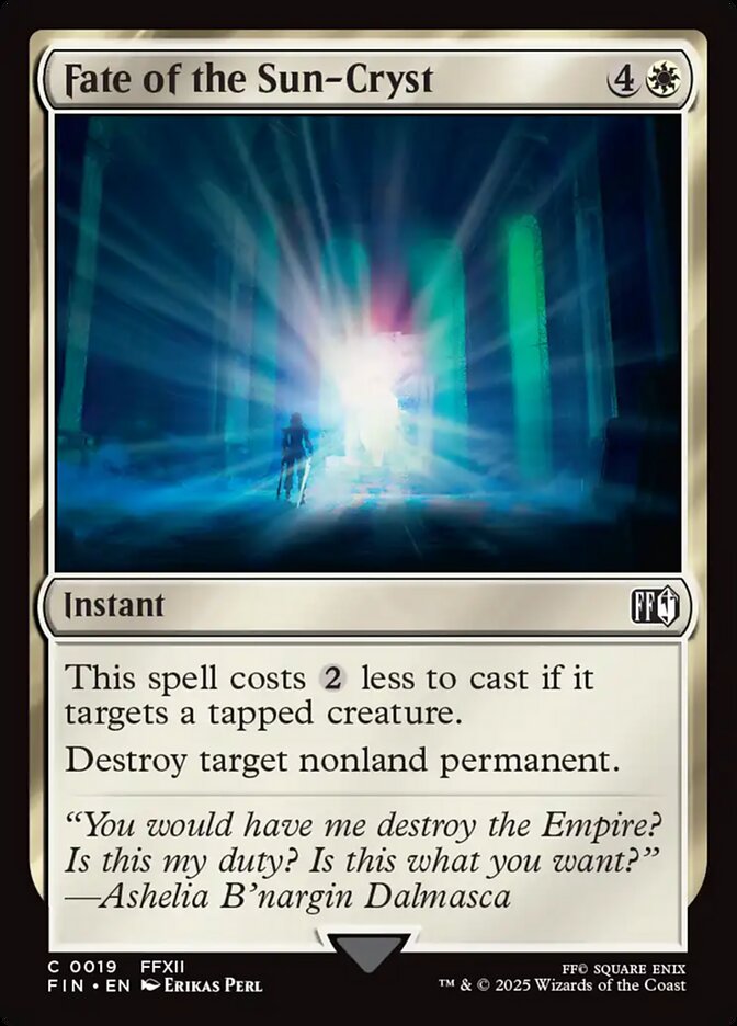 Fate of the Sun-Cryst Foil