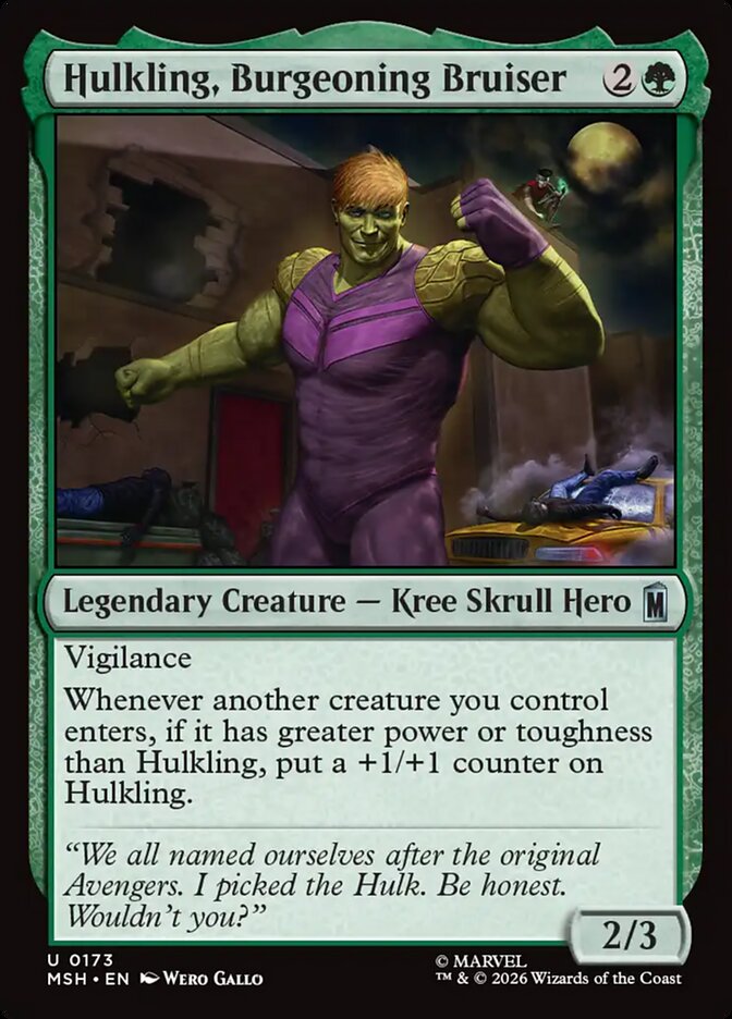 Hulkling, Burgeoning Bruiser Foil