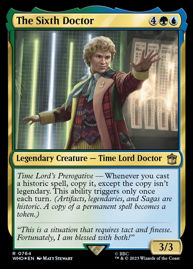 The Sixth Doctor Surge Foil