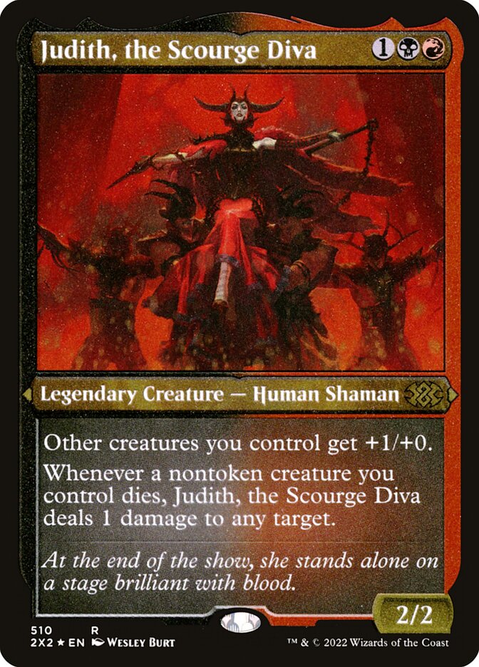Judith, the Scourge Diva Etched Foil