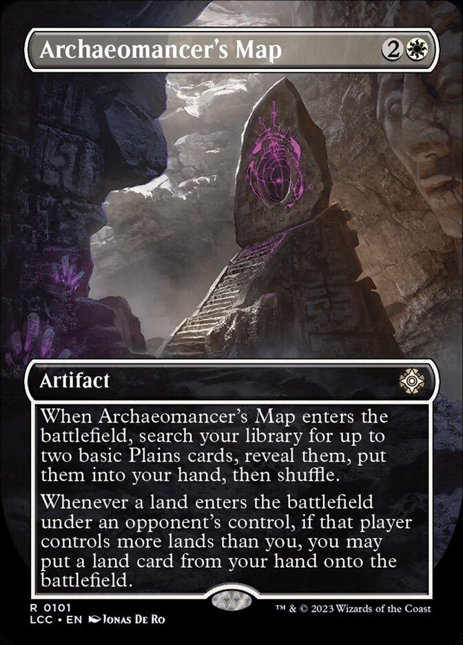 Archaeomancer's Map Borderless Foil