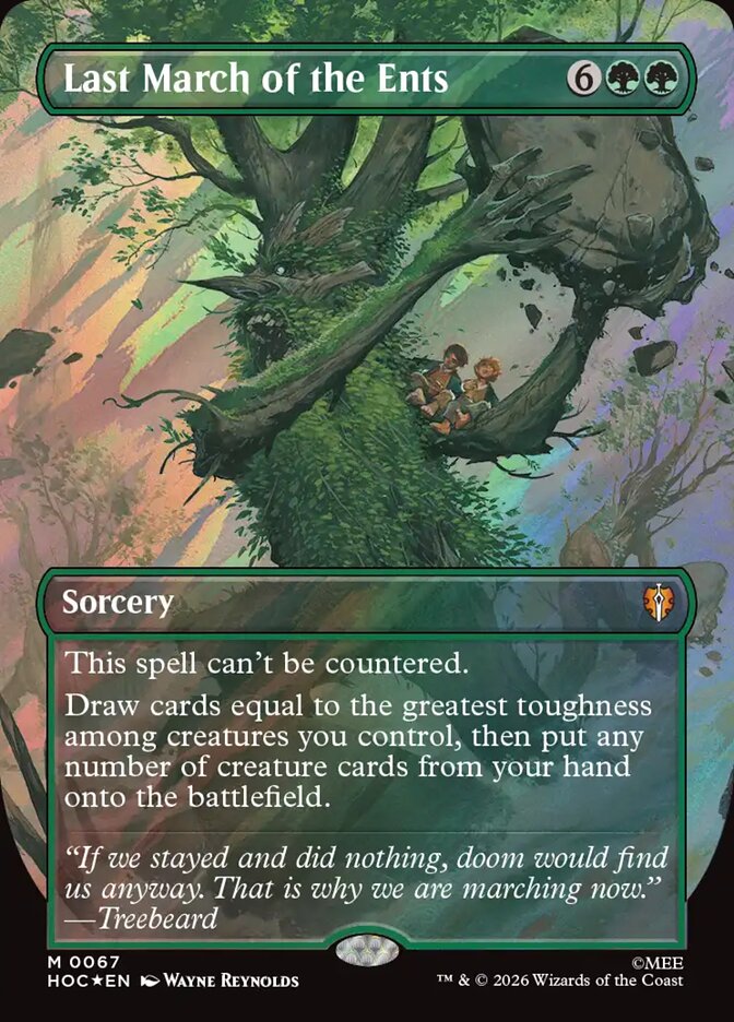 Last March of the Ents Classic Artist Surge Foil