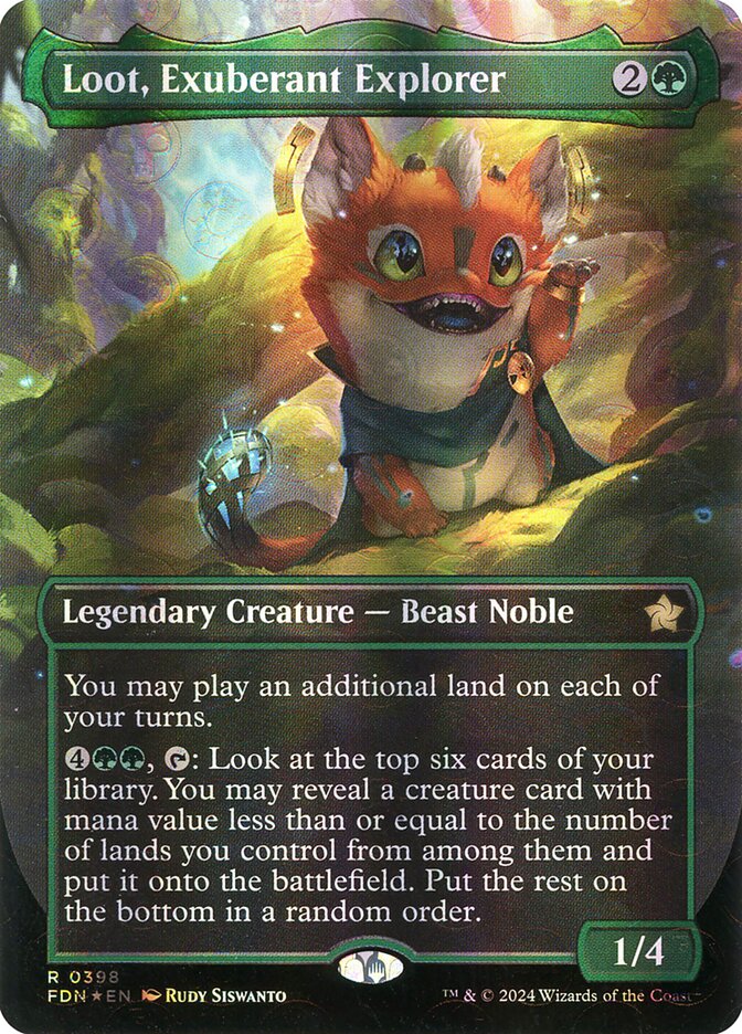 Loot, Exuberant Explorer Borderless Mana Foil