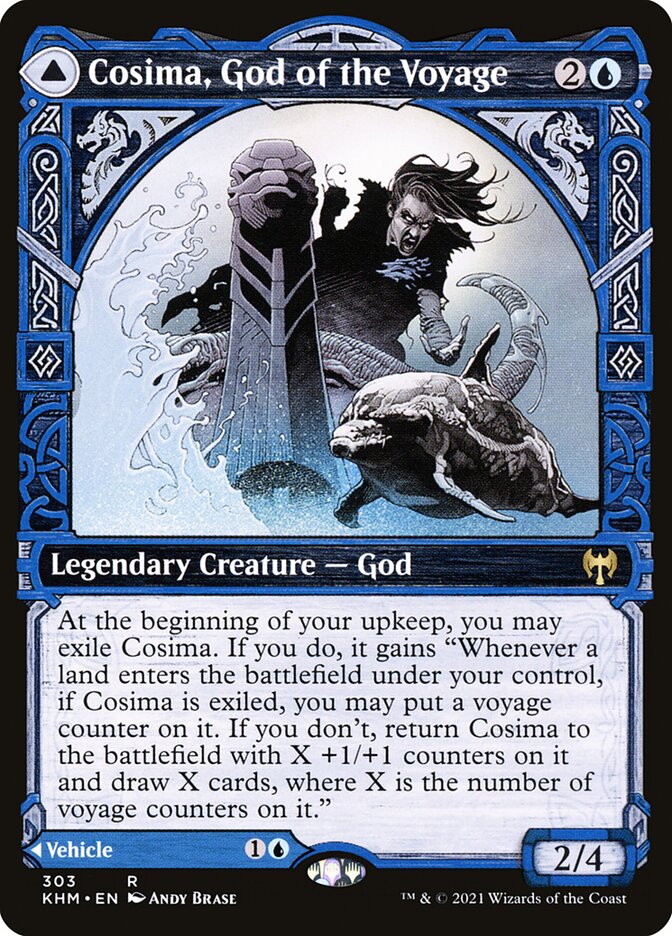 Cosima, God of the Voyage // The Omenkeel Showcase Foil