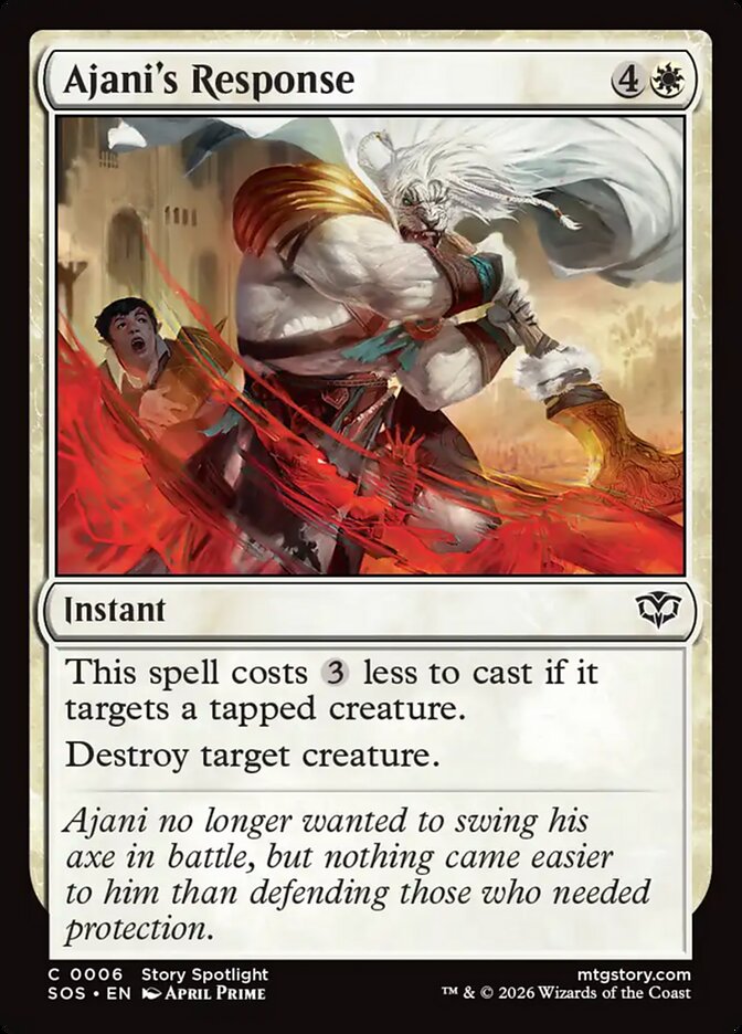 Ajani's Response Foil