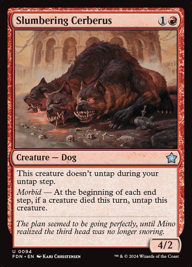 Slumbering Cerberus Foil