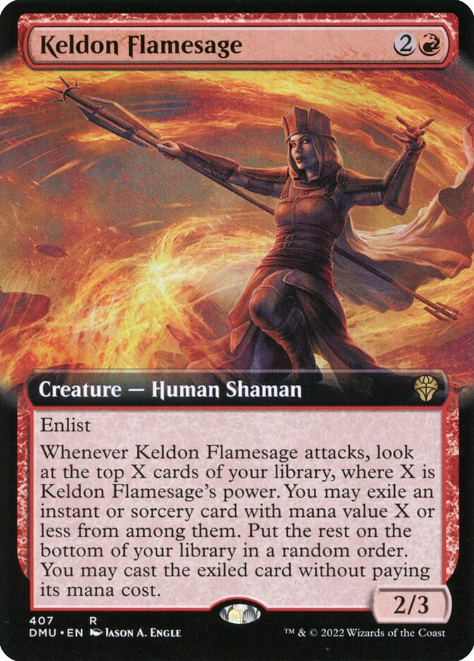 Keldon Flamesage Extended Art