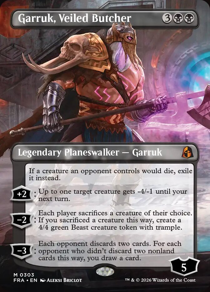 Garruk, Veiled Butcher Borderless Echoed