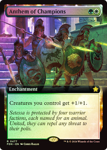 Anthem of Champions Extended Art Foil