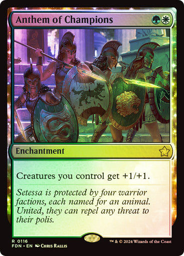 Anthem of Champions Foil