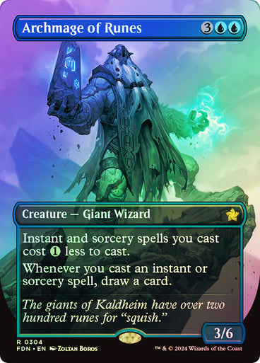 Archmage of Runes Borderless Foil